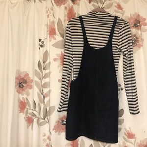 Zara Denim Overall Dress